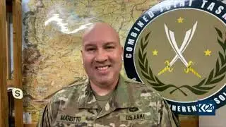 Coalition spokesperson Col. Wayne Marotto speaks to Kurdistan 24