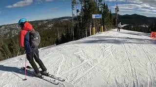 Sunny Day at Eldora Resort (CO) Hornblower Blue Run (Day 4)