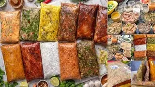 Pre Ramadan Meal Prepration 2026 With 8 Chicken Marinades| You Can Prep Once and Rely On All Months 