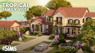 Tropical Family Villa with 7 bedrooms and 5 bathrooms 🌴 || The Sims 4: Speed Build