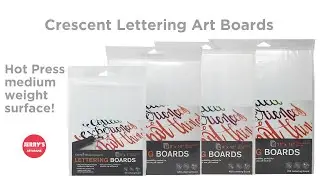 Learn the Crescent Lettering Art Board Qualities!