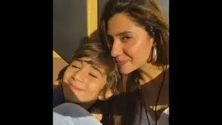 Mahirakhan's pictures with  her son | beautiful memories | happy moments with Azlan