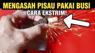Inilah cara ekstrim mengasah pisau pakai busi.