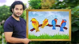 Awesome wall hanging // Room decorating ideas  (Best out of waste)