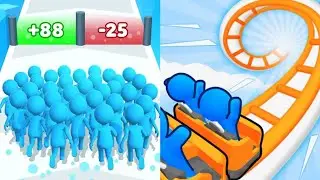 Count Master VS Runner Coaster Max All Levels Gameplay Android,iOS NEW UPDATE