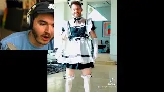 Schlatt Gets His Breath Taken By CaptainSparklez in Maid Dress