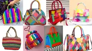 Trending colourful bags #Multi colour handbags & purses designs #Fashionhandbags