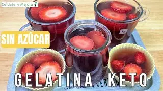 ▷ GELATINA KETO ⚡ SIN AZÚCAR ⚡ RECETA DE DIETA. MUY FÁCIL