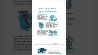 How to Tell Wild Animals Part 2 Class 10