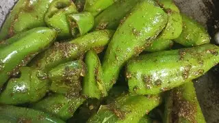 Bharwa Mirch kaise banaye | ghar me hi banaye hari bharwa mirch | bharwa mirch easy recipe