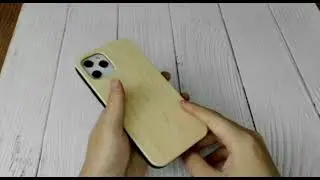 Wooden phone case, can be printed and laser pattern design.