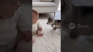Baby's First Conversation with His New Best Friend 🤫