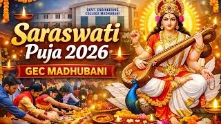 GEC MADHUBANI Saraswati Puja 2026 #GECMadhubani #madhubani #saraswatipuja #2026 #wishes#trendings#yt