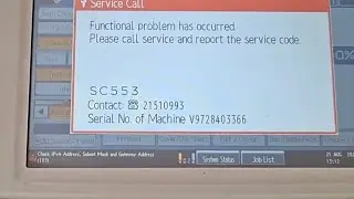 Ricoh Error SC553 Fix | Printer Heat Error Ka Asaan Hal | Ricoh Service Mode Secret