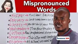 Mo Angl&egrave; moun mal pwononse yo | Mispronounced words in English part 1 _Lesson 164
