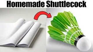 Paper se Homemade Shuttlecock Kaise Banaye | Best DIY Badminton Shuttlecock