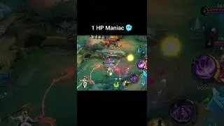 1 HP Maniac 🥶 #moba5v5 #mobalegends #mobaindia #martis #maniac #shorts