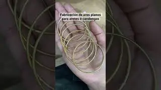 Fabricaci&oacute;n de aros planos para candongas o aretes #handmadejewelry #joyas #jewellery #metalsmith