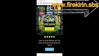Fire Kirin Add Money $100 Free Mod Android & iOS (2023)