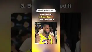 Ranking Best NBA Edits