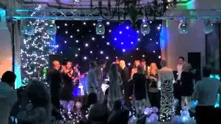 Ettington Park Hotel Wedding Band - LED Dance Floor, Mood Lights, Wedding DJ and Starcloth Backdrop.