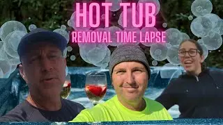 Hot Tub Removal Time Lapse  In Dallas Texas | Junk Removal Service #howtomakemoney  #junkremoval
