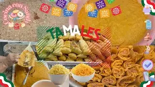 Tamales 🫔 🫔 de Frijoles Colorados Preparados con Queso.