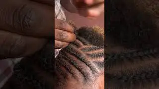 Cornrows on short hair #naturalhair #hairstyle