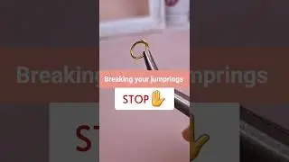 Beginner Jewelry Making at home How to open and close a jump ring with pliers properly must know tip