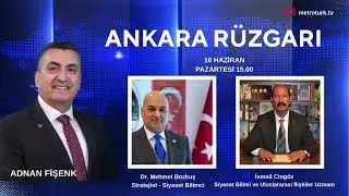 Adnan Fişenk ile Ankara R&uuml;zgarı her pazartesi 15.00 da metroT&uuml;rk tv de