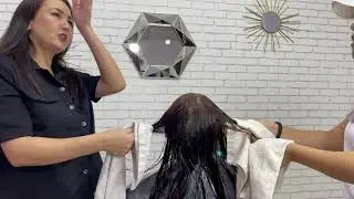 Қара шаштан шығу техникасы  Кислотная смывка