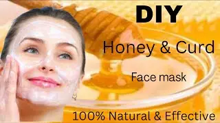 😱 I apply DIY face mask & After 1 using visible spotless glowing skin  #honeyfacemask #diyfacemask