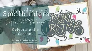 Create Backgrounds Using Die Cuts | Spellbinders | More Holiday Decorations | Card Making Tutorial!