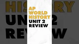 ONE MINUTE Review of APWH Unit 2