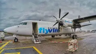 Fly VLM Fokker 50 London City To Antwerp FLIGHT REPORT [4K]