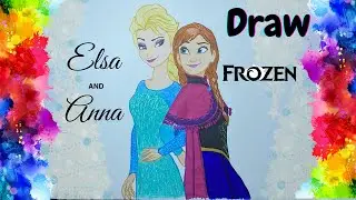 How to draw Elsa and Anna ?|| Elsa and Anna Princess drawing || drawing For kids || Frozen