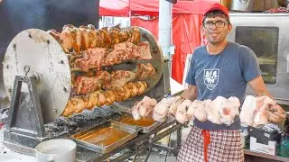 Italy Street Food Festival. Grilled Meat, Fried Fish, Pasta, Farinata and more Italian Food