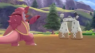 Pok&eacute;mon Sword - Shiny Armaldo Using X-Scissor