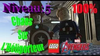 LEGO MARVEL AVENGERS  100% Niveau 5  Chaos Sur L'Héliporteur