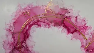 Alcohol Ink Heart 24 x 36 Nates Art Lab Collab #alcoholinkart  @NateBrightArt 