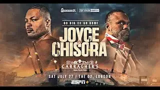 JOE JOYCE VS DEREK CHISORA FIGHT CALL ....BOXING, BONGS AND JAZZ...TERRIBLE TIM IS BACK!!!!