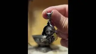 DIY & handmakeThe Grim Reaper is coming.Silver pendant.Magic Pendant