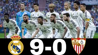 PES 26 - Месси Роналду, Неймар и Мбаппе | Все звезды | Реал Мадрид 9-0 Севилья