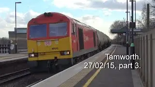 Old videos from 2015. 90016, 60015, 92041, 86638+86607, 66169, 56087. Tamworth, 27/02/15, part 3.