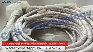 Flexible Rubber Hose with Fireproof Sleeve to France