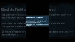 Electric Field and Surface Force