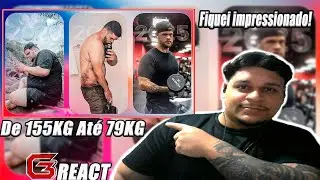 REACT | TODO MEU PROCESSO DE 155KG AT&Eacute; 79KG AGORA! | DO @AM3NlC | G3 REACTS