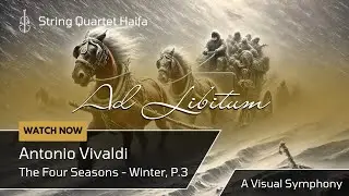 Vivaldi &ndash; Winter, Part 3 by String Quartet Ad Libitum | A Visual Symphony of Fury and Light