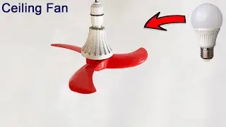 How To Make Ceiling Fan At Home From Old LED Bulb | Diy Ceiling Fan Make Easy