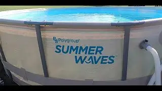 Converting Summer Waves Pool to Intex 1200 Gph Krystal Clear Sand Filter Pump & Vacuuming.